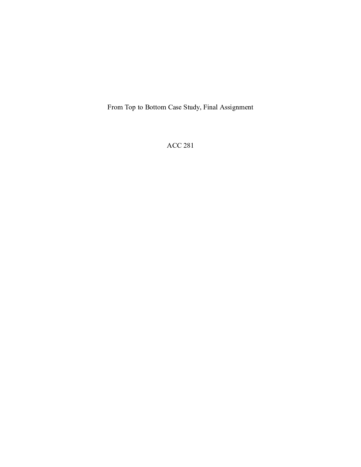 Preview image of ACC281 Final Assignment.docx document